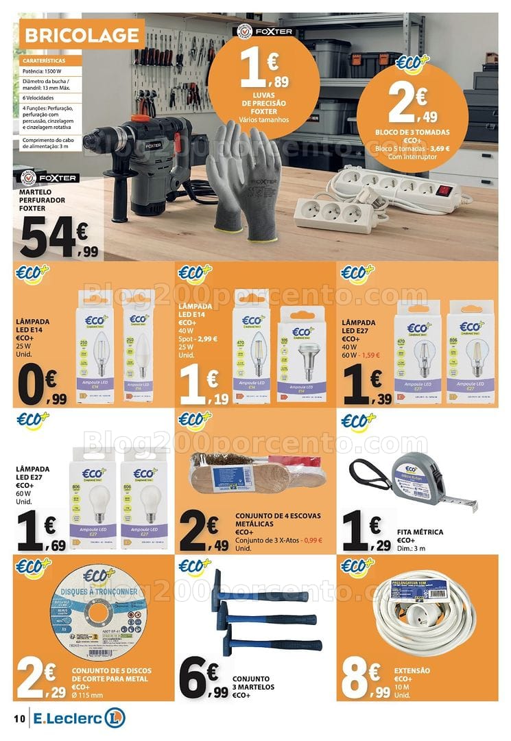 Antevisão Folheto E-LECLERC Bazar Promoções de 13 a 26 agosto